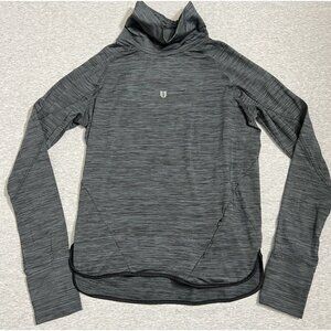 Eleven Women's Performance Top LS Gray Marled Tennis Venus Williams Athletic